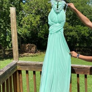 mint prom dress